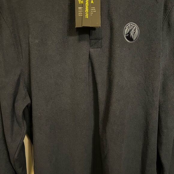 Minnesota Timberwolves Men’s Fleece Thermal Jacket Embroidered NBA Blue L - Picture 2 of 6